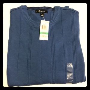 John Ashford Men's Crewneck Ribbed Sweater